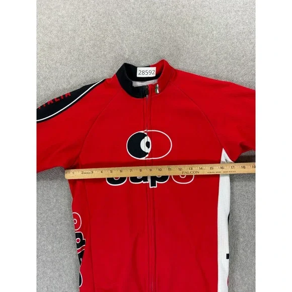 Capo Italy Long Sleeve Winter Cycling Jersey (Men's Small) Red - Picture 7 of 12